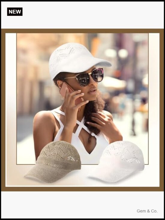 Women\'s Knit Mesh Trucker Baseball Cap Set - Adjustable Breathable Summer Hats main image 4